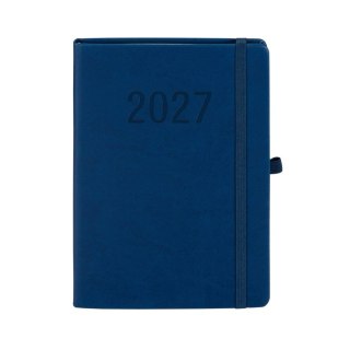Kalendarz książkowy (terminarz) 2027 MEMOFIX tygodniowy, granatowy A5 203mm x 142mm Antra (Kal001463)