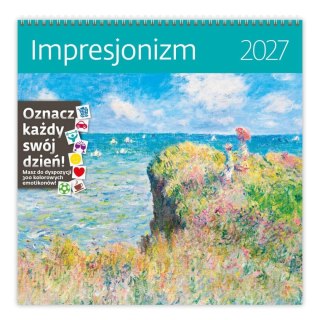 Kalendarz ścienny Impresjonizm 300mm x 300mm Sztuka Rodzinna (LP59-27)