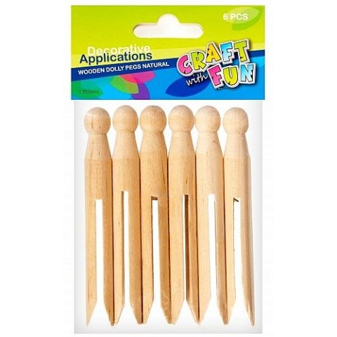 Ozdoba drewniana drewno kołki Craft Fun (384118)