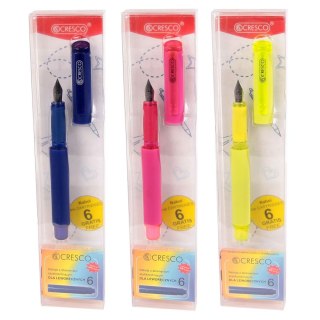 Pióro tłoczkowe GO PEN SOFT + 6 NABOI Cresco (202069)