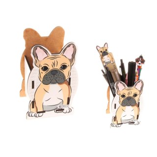 Przybornik na biurko BULDOG 59074642222311 mix drewniane Cresco (224011)