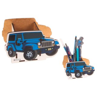 Przybornik na biurko JEEP 59074642222267 mix drewniane Cresco (224006)