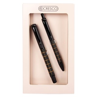Zestaw piśmienniczy DORIAn pomarańczowy pióro+długopis et.GIFT BOX Cresco (830247-03)