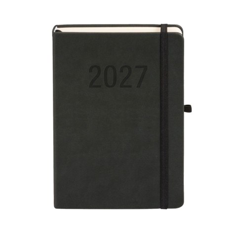 Kalendarz książkowy (terminarz) 2027 MEMOFIX dzienny, czarny A5 203mm x 142mm Antra (Kal1451)