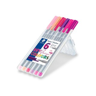Cienkopis flamingo wkład mix 0,3mm 6kol. Staedtler (S 334 SB6CS6)