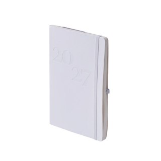Kalendarz książkowy (terminarz) 2027 Kolekcja limitowana tygodniowy, White A5 210mm x 145mm Antra (KAT01013)
