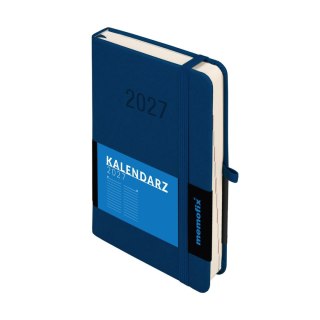 Kalendarz książkowy (terminarz) 2027 MEMOFIX dzienny B6 Antra (granatowy)