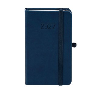 Kalendarz książkowy (terminarz) 2027 MEMOFIX tygodniowy, granatowy A6 150mm x 87mm Antra (Kal001470)