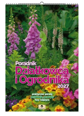 Kalendarz ścienny PORADNIK DZIAŁKOWCA I OGRODNIKA 12 KART 320mm x 470mm Avanti (A3 VD 16)