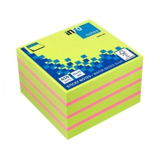 Kostka papierowa limonka limonkowy [mm:] 75x75 Info (5654-82)