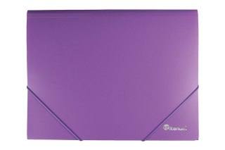 Teczka PP Titanum z gumką A4 niebieska mat (TGM4BL)