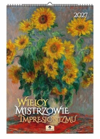 Kalendarz ścienny WIELCY MISTRZOWIE IMPRESJONIZMU 12 KART A3 Avanti (A3 VD 18)
