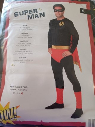Kostium dla dorosłych, bohater rozmiar M,L lub XL Bemag
