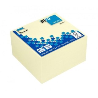 Kostka papierowa żólta żółty [mm:] 75x75 Info