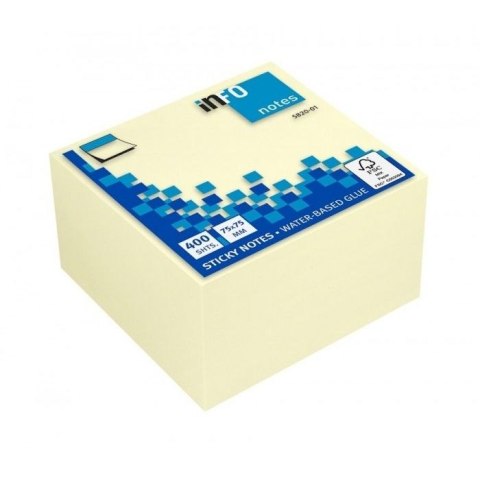 Kostka papierowa żólta żółty [mm:] 75x75 Info
