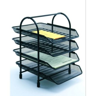Szuflada na dokumenty czarny metal [mm:] 350x300x 350 Tres (TRES Półka 4A czarna)