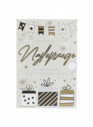 Kartka składana A5 A5 BROKAT GIFTS Henry (5908451987107)