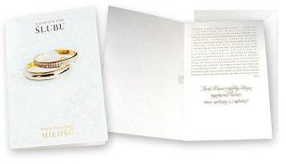 Kartka składana Kartka muzyczna na Ślub Kukartka (MP-0031)