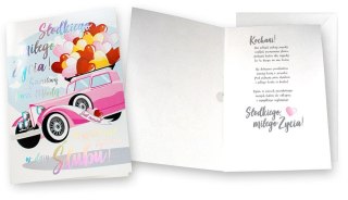 Kartka składana Kartka muzyczna na Ślub Kukartka (MP-0035)