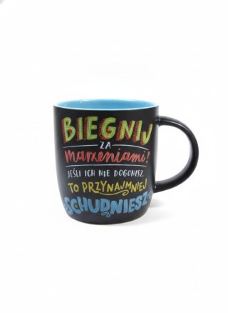 Kubek wielokrotnego użytku Biegnij za marzeniami 360ml Kukartka (TB-002)