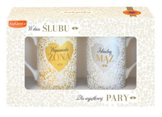 Kubek wielokrotnego użytku Ślub 2x275ml Kukartka (Q 1077)