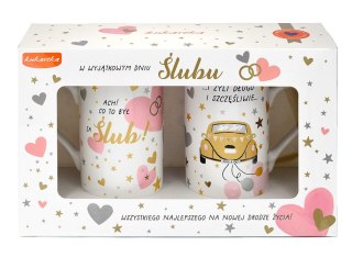 Kubek wielokrotnego użytku Ślub 2x275ml Kukartka (Q 1078)