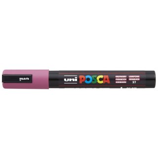 Marker suchościeralny Posca malinowy 1,8-2,5mm okrągła końcówka Uni (PC-5M)