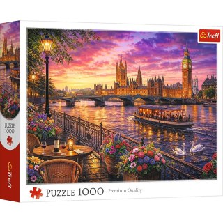 Puzzle Wieczór nad Tamizą, Londyn 1000 el. Trefl (10947)