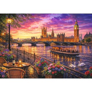 Puzzle Wieczór nad Tamizą, Londyn 1000 el. Trefl (10947)