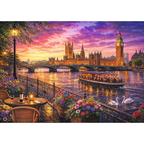 Puzzle Wieczór nad Tamizą, Londyn 1000 el. Trefl (10947)