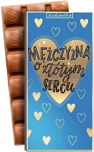 Słodycze Mężczyzna o złotym sercu Czekolada mix Kukartka (666)