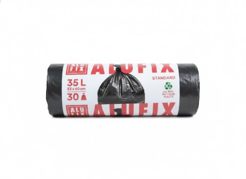 Worki na śmieci standard kolor: czarny 35L 30 szt Alufix (BS-AX-655483)