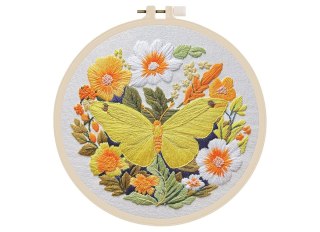 Zestaw kreatywny Craft-Fun Series Zestaw do haftowania - żółty motyl Titanum (11LC1222)