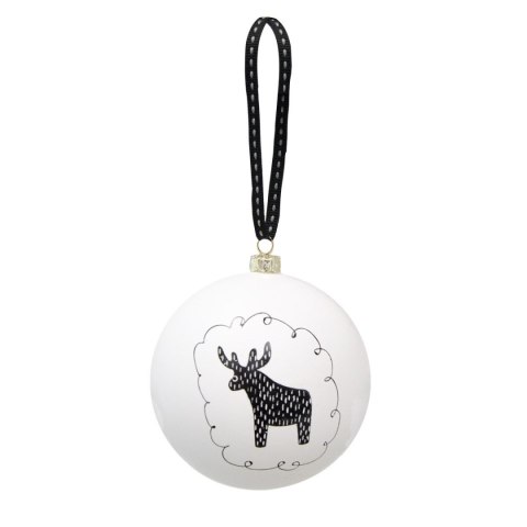 Bombki Black and white plastik Arpex (BN4698)