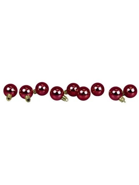 Bombki mini 9szt., 3cm bordowe plastik Arpex (BN0245BOR-4788)