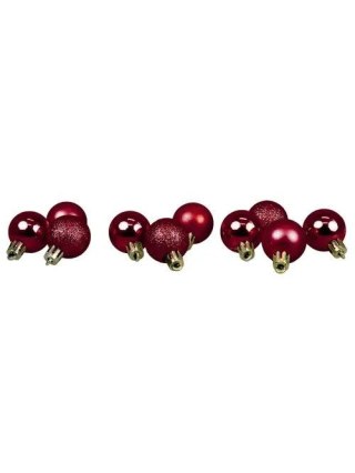 Bombki w tubie 16szt. bordowe 3cm plastik Arpex (BN3215BOR-4206)