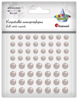 Kryształki Craft-Fun Series samoprzylepne 60 szt różowy jasny Titanum (DIY1801C)