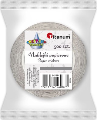 Naklejka (nalepka) Craft-Fun Series napis Dziękuję Naklejki na rolce Titanum (25JT002)