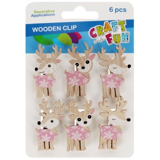 Ozdoba drewniana Klamerki Xmass Craft With Fun (567218)
