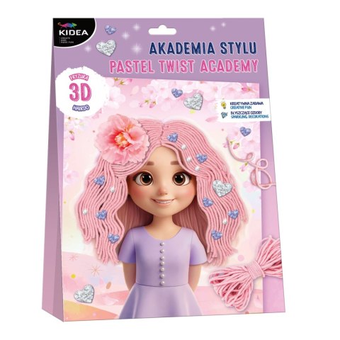 Zestaw kreatywny dla dzieci AKADEMIA STYLU PASTELOWY TWIST Kidea (ASPTKA)