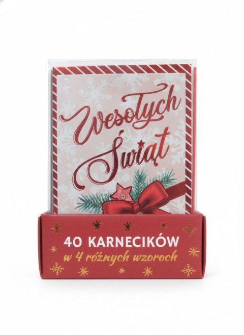 Kartka składana A7 Bożenarodzenie Karneciki do prezentów Kukartka (KWP-002 BN)