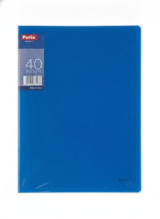 Teczka ofertowa A4 kolor: niebieski 40 kieszeni Patio (6408)