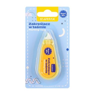 Zakreślacz zakreślacz w tasmie ścieralny wkład żółty 5,0mm Starpak (578543)