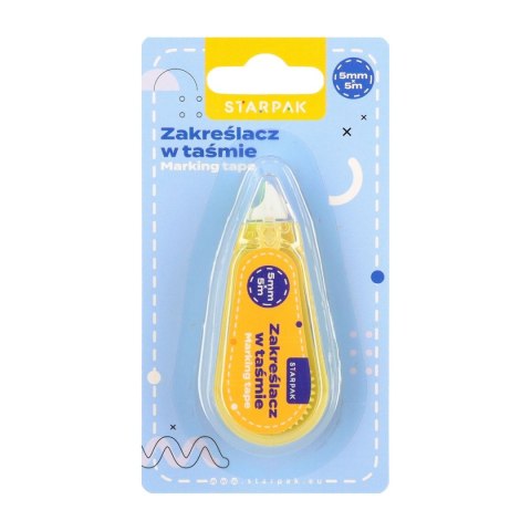 Zakreślacz zakreślacz w tasmie ścieralny wkład żółty 5,0mm Starpak (578543)
