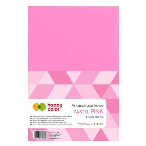 Arkusz piankowy kolor: różowy 5 ark. [mm:] 210x297 Happy Color (HA 7130 2030-21)