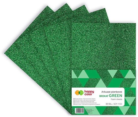 Arkusz piankowy kolor: zielony 5 ark. Happy Color (HA 7132 2030-5)