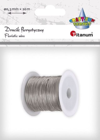 Drucik Craft-Fun Series florystyczny kolor: srebrny 20 m 1 szt Titanum (24BR0201-5)