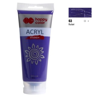 Farba akrylowa kolor: fiolet 200ml Happy Color (HA 7370 0200-63)