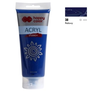 Farba akrylowa kolor: granatowa 200ml Happy Color (HA 7370 0200-38)