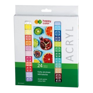 Farba akrylowa kolor: mix 12ml Happy Color (HA 7370 0012-K24)